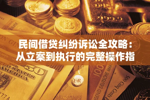 武汉民间借贷纠纷诉讼全攻略：从立案到执行的完整操作指南