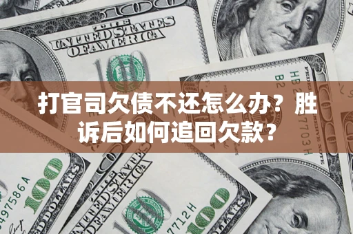 武汉打官司欠债不还怎么办？胜诉后如何追回欠款？