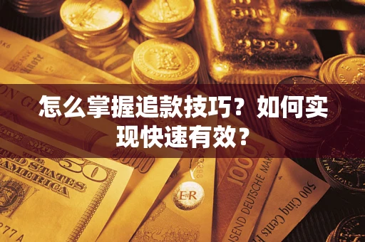 武汉怎么掌握追款技巧？如何实现快速有效？