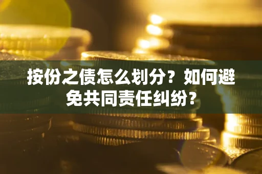 武汉按份之债怎么划分？如何避免共同责任纠纷？