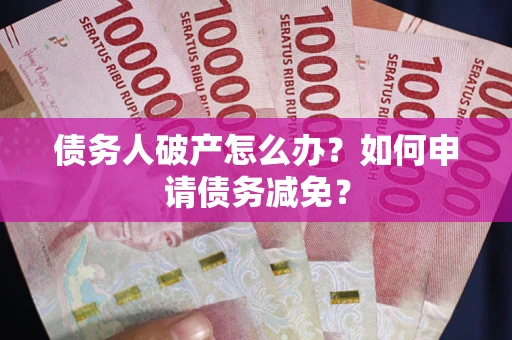 武汉债务人破产怎么办？如何申请债务减免？