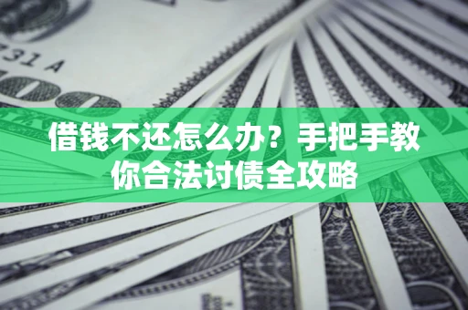 武汉借钱不还怎么办？手把手教你合法讨债全攻略
