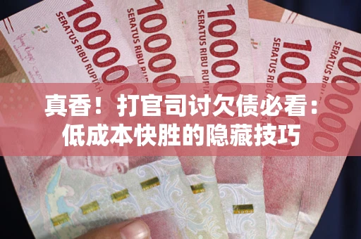 武汉真香！打官司讨欠债必看：低成本快胜的隐藏技巧