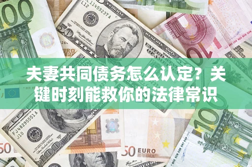 武汉夫妻共同债务怎么认定？关键时刻能救你的法律常识