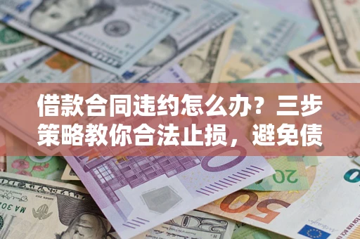武汉借款合同违约怎么办？三步策略教你合法止损，避免债务危机升级