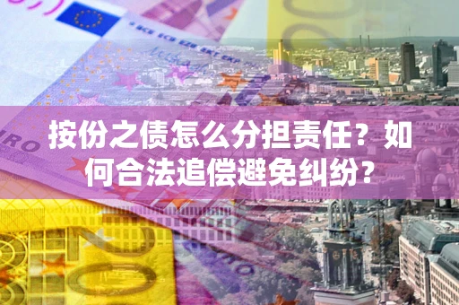 武汉按份之债怎么分担责任？如何合法追偿避免纠纷？